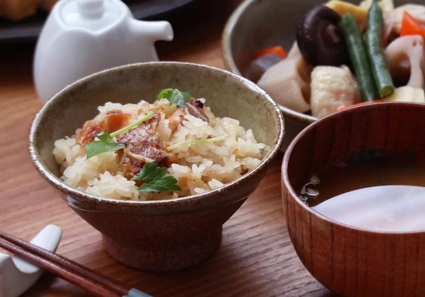 新潟県産のどぐろの炊き込みご飯