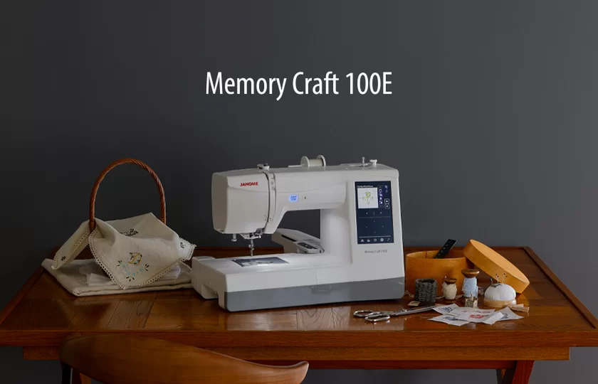 コンパクトな刺しゅう専用ミシンMemory Craft 100E