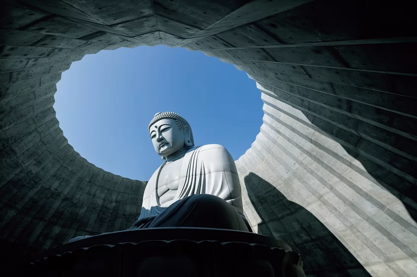 真駒内滝野霊園頭大仏　撮影：小川重雄