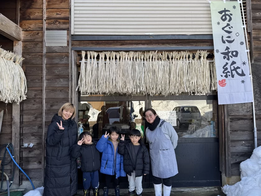 小国和紙生産組合　今井 千尋さんと