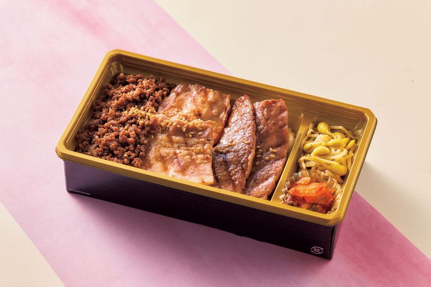 【能登牛焼肉飛天龍】「能登牛・能登豚三種盛り弁当」