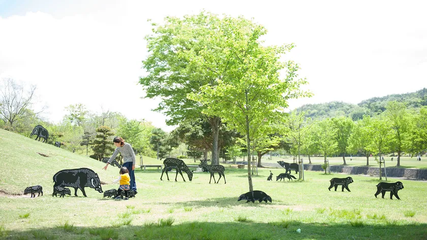 早春の養鱒場で動物たちを探そう(イメージ)