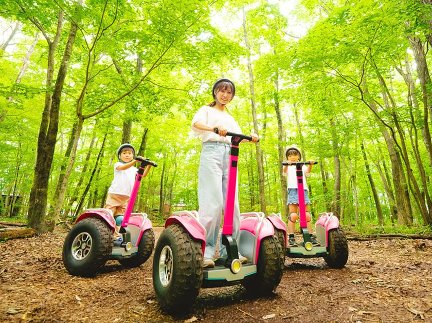 ライドは自立するので誰でも簡単に体験可能