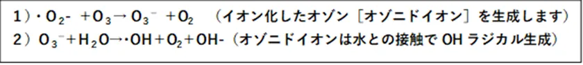活性酸素生成反応式