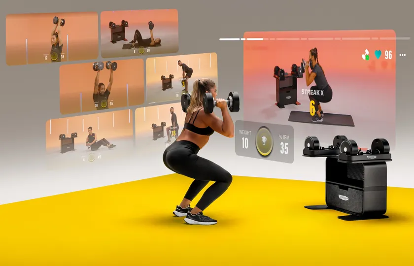 Technogym Connected Dumbbells トレーニングイメージ(1)