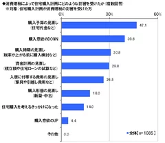 住宅購入計画への影響