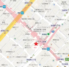 白鶴銀座空中庭園地図