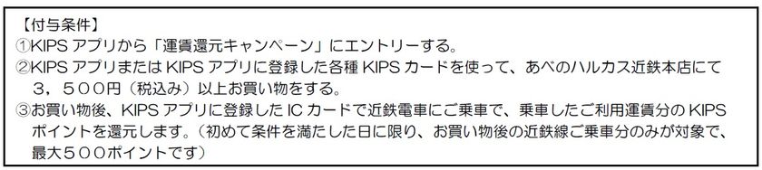 KIPSアプリ会員様限定!運賃還元キャンペーンを実施