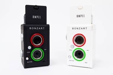 上下に2種類のレンズを搭載した二眼レフ風デジタルトイカメラ『BONZART ...