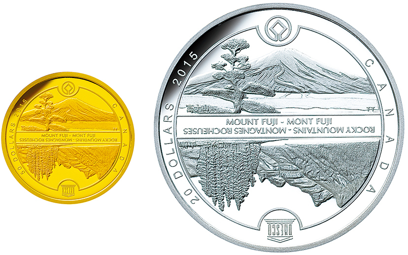 富士山がコインに ～ユネスコ70周年記念 世界遺産コインシリーズ