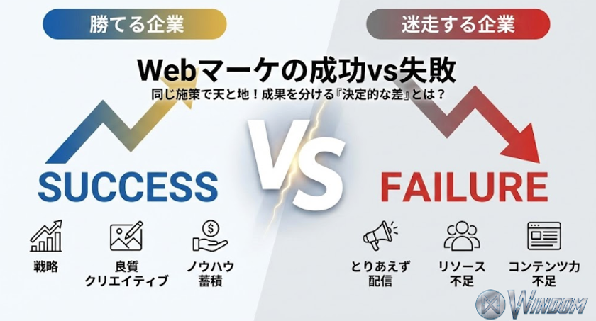 2026年 Webマーケティング実態調査を実施!
「成功している企業」と「迷走する企業」の違いが明らかに