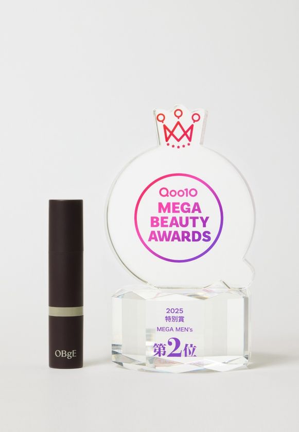 OBgE(オブジェ)、「Qoo10 メガビューティーアワード2025」
メンズ部門で第2位を受賞