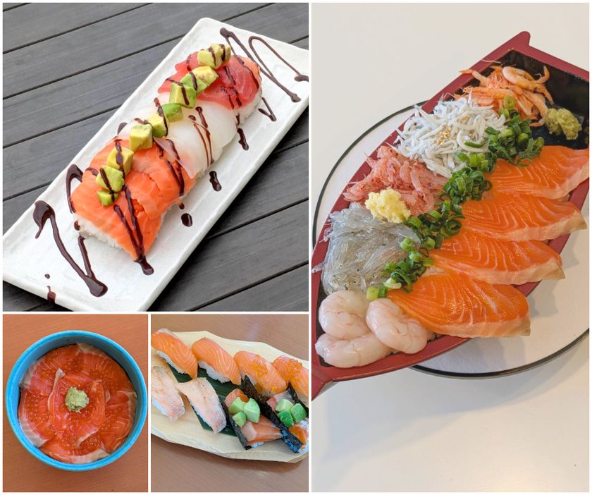 【駿河湾沼津サービスエリア上り線 とと丸食堂】
衝撃的な出会いで思わず恋に落ちる海鮮丼とチョコの新感覚!?
海鮮グルメが登場 さらに2/14より富士山サーモンと
旬の味を詰めた丼・寿司を販売開始