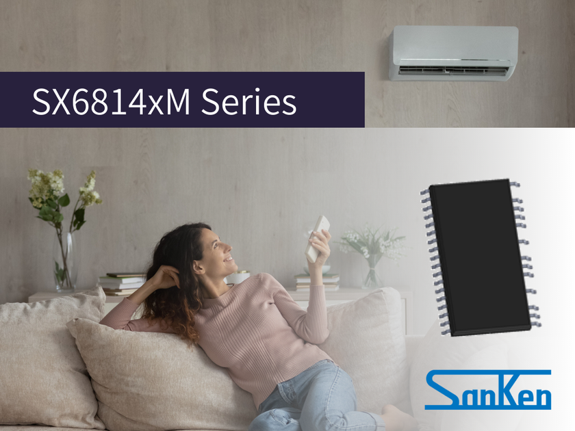 スポーク型IPMモータの音鳴り対策とトータルコストダウンを実現
高圧3相モータ用ドライバ 「SX6814xMシリーズ」