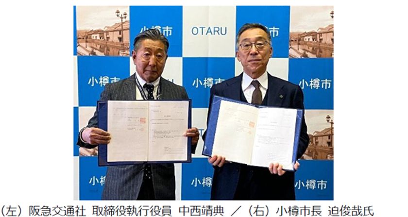 阪急交通社と小樽市が
災害時の対応に関する災害協定を締結