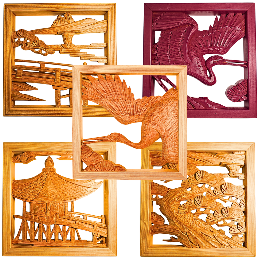 【飛鳥III ミッドシップスイート採用】
岡本銘木店の「大阪欄間アート」、3月12日より
飛鳥クルーズ公式オンラインショップで販売開始