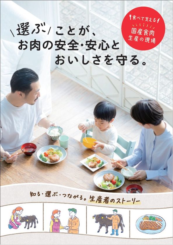 食べて支える 国産食肉 生産の現場 食育冊子
「選ぶことが、お肉の安全・安心とおいしさを守る。」を刊行