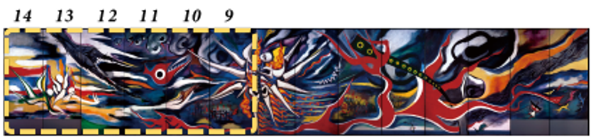 岡本太郎の大壁画『明日の神話』第3期大規模改修がスタート!
壁画左側6枚を修復し大規模改修完了へ!