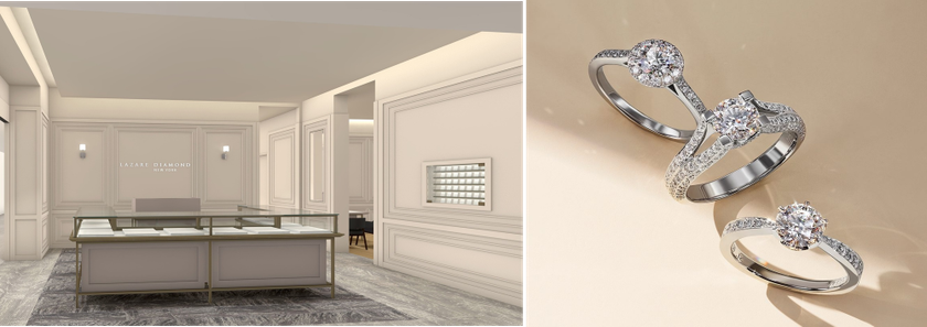 「ラザール ダイヤモンド ブティッククオーツ心斎橋店」
4月25日(土)移転リニューアルオープン