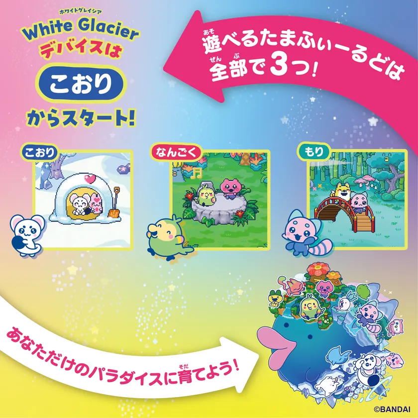 Tamagotchi Paradise - White Glacier フィールド