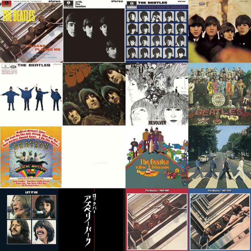 ビートルズ来日60周年を記念して6月の月曜日はBeatles Monday
6/1(月)~6/29(月)ビートルズの全13+1枚のレコードをかけ倒し