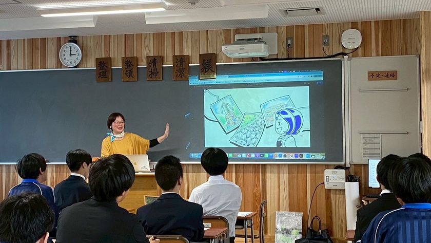 福井県立敦賀工業高校「地域探究授業」に
お絵かきクリエイター(R)が講師として登壇