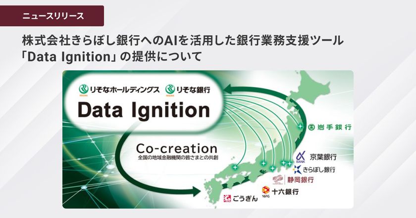 株式会社きらぼし銀行への
AIを活用した銀行業務支援ツール「Data Ignition」の提供について