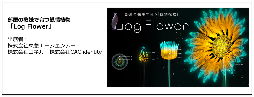 観情植物「Log Flower」が「Tokyo Mirai Park」にて展示開始
最先端テクノロジーで作る「未来の一日」を体験