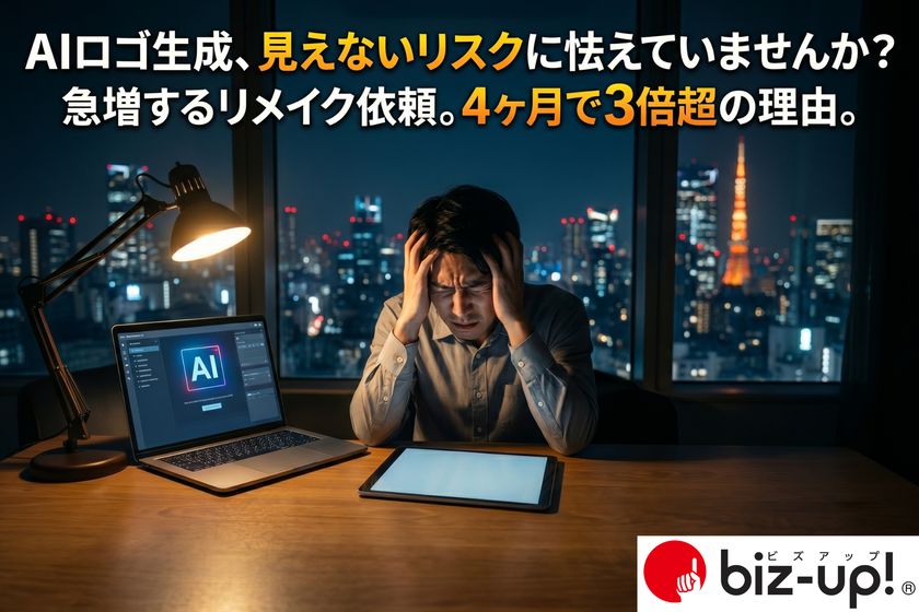 AI生成におけるデザイン・著作権侵害の不安を背景に
ロゴ専門会社への作り直し依頼が4カ月で前年実績3倍超