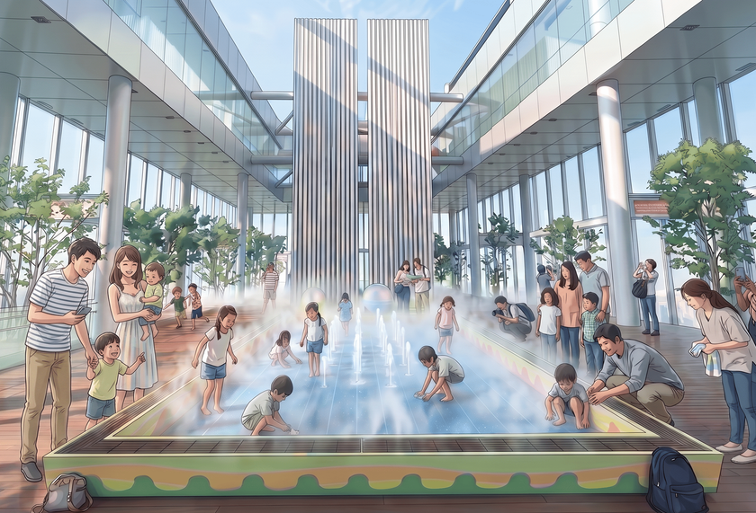 高さ約300mのオープンエアで楽しむ夏季限定イベント
「HARUKAS WATER CANVAS ~天空の水あそび~」