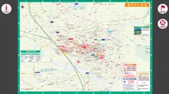 歩いて楽しむ盛岡MAP(中国語・簡体字）