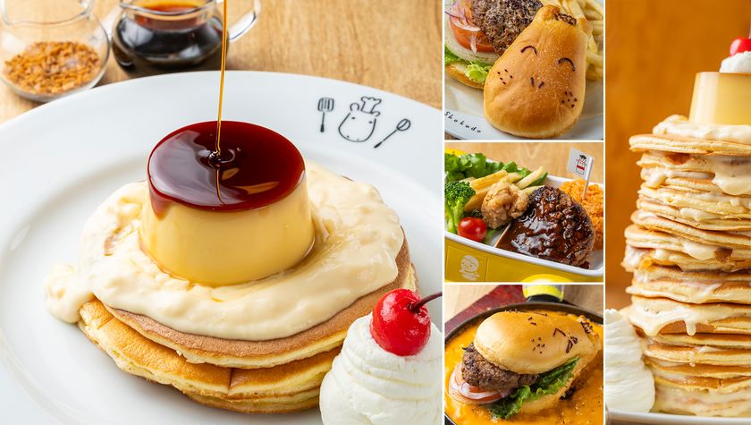 熱海プリンで唯一お食事メニューを提供する
『熱海プリン食堂』が、メニューをリニューアル!
2026年6月24日(水)から「かばさんバーガー」など
ワンプレートメニューが続々新登場!