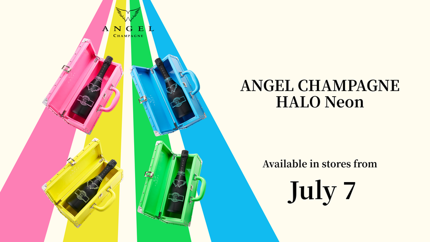 ラグジュアリーシャンパーニュブランド
「ANGEL CHAMPAGNE」の大人気シリーズ
「ANGEL CHAMPAGNE HALO(ヘイロー)」から、
「ANGEL CHAMPAGNE HALO Neon (ヘイロー ネオン)」を
2026年7月7日(火)より販売開始!