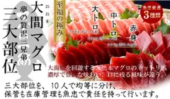 マグロを数人でオーナーに