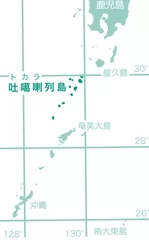 地図 トカラ列島