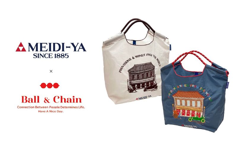 MEIDI-YA × Ball&Chainコラボバッグが新登場
9月17日(木)オープンの明治屋自由が丘ストアーで先行発売