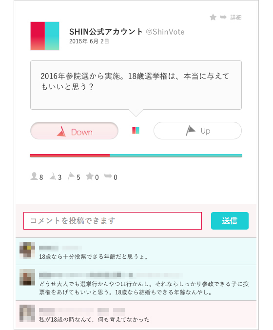 素朴な疑問から世論調査までが一目でわかるジャッジ型SNS「SHIN Vote」開始  ～日本発のSNSを世界へ！史上最大のジャッジが始まる～｜WebryOne株式会社のプレスリリース