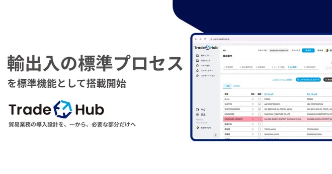 双日テックイノベーション、Trade Hubの導入期間を
約50%短縮する「プロセステンプレート」を提供開始