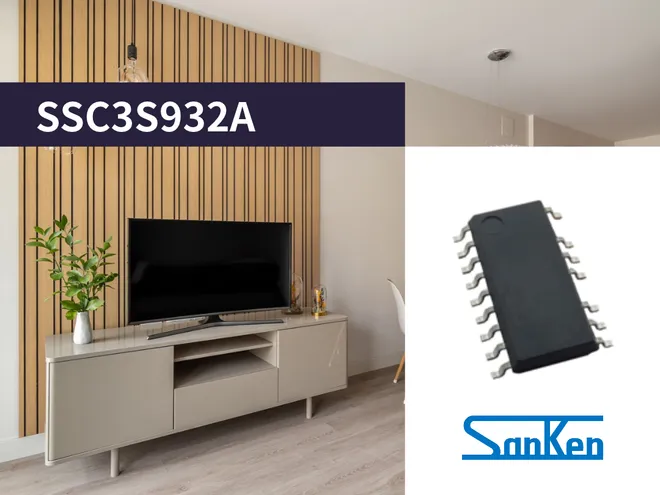 サンケン電気、LLC電流共振型電源用コントロールIC
「SSC3S932A」の量産を開始
小型・高効率な電源設計に貢献し、瞬間的な高出力要求にも対応