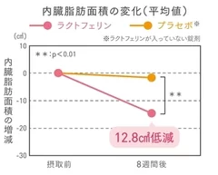 内臓脂肪面積の変化