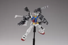 HGUC RX-78-2 ガンダムに景品A、B、C、D、E、F 6点をすべて装備　複数装備させてバリエーションを楽しむことも可能