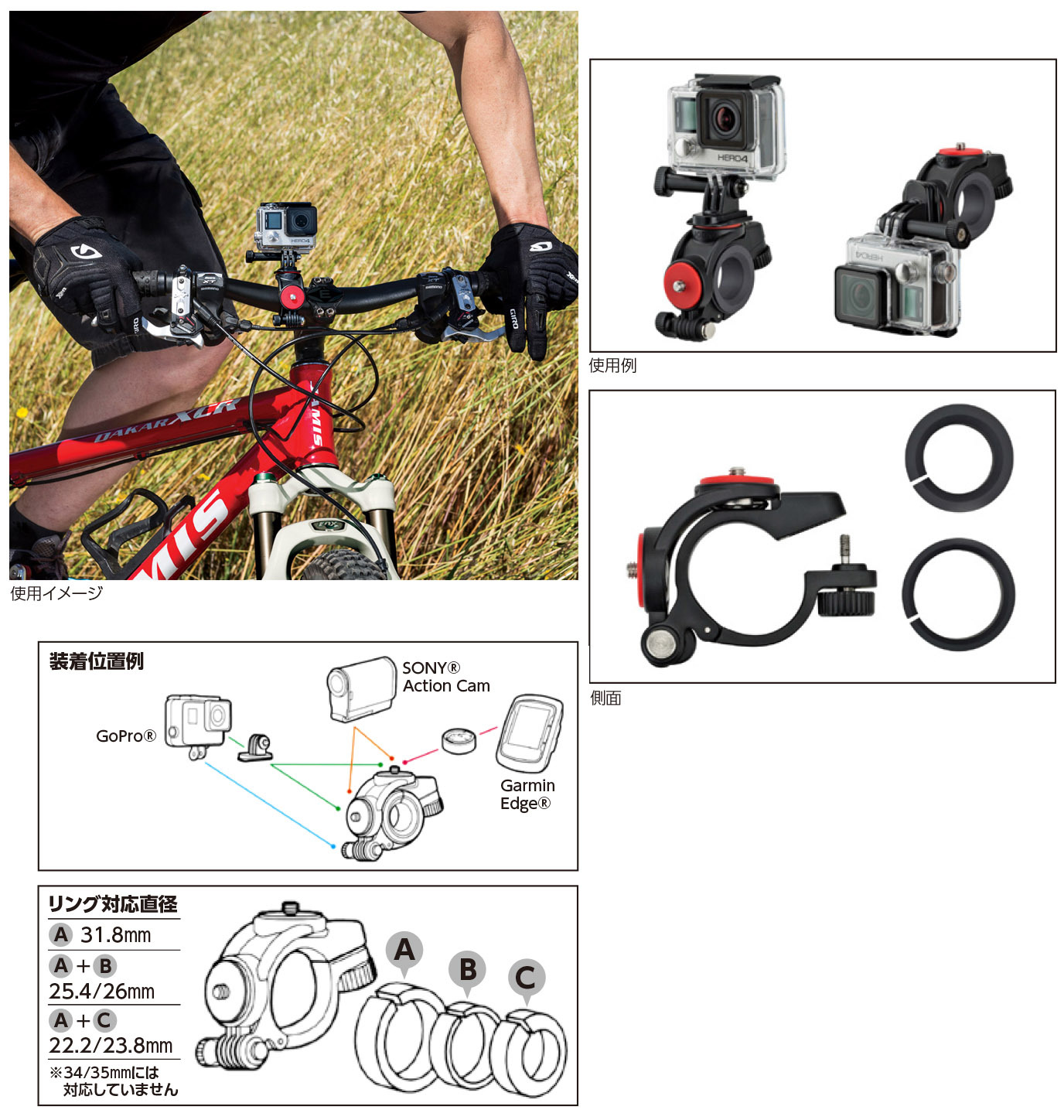 ゴリラポッドでおなじみのJOBY（ジョビィ）から自転車にアクションカム