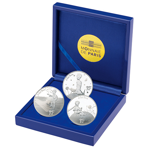 星の王子さま銀貨 (フランス版発刊70周年記念)10€銀貨3枚セット 2015年 