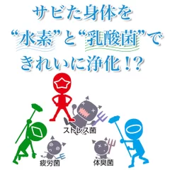 サビた身体を水素と乳酸菌でキレイに浄化